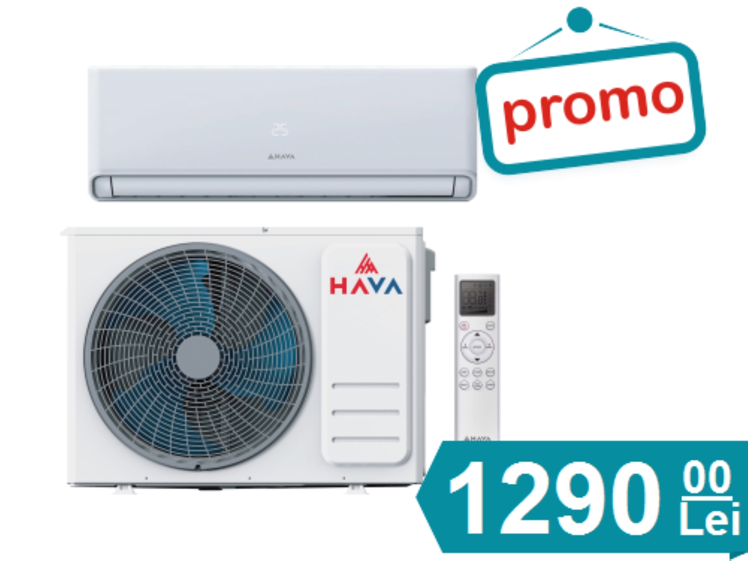 AER CONDITIONAT HAVA SMART PLUS 9.000 BTU, WI-FI SI KIT MONTAJ INCLUSE