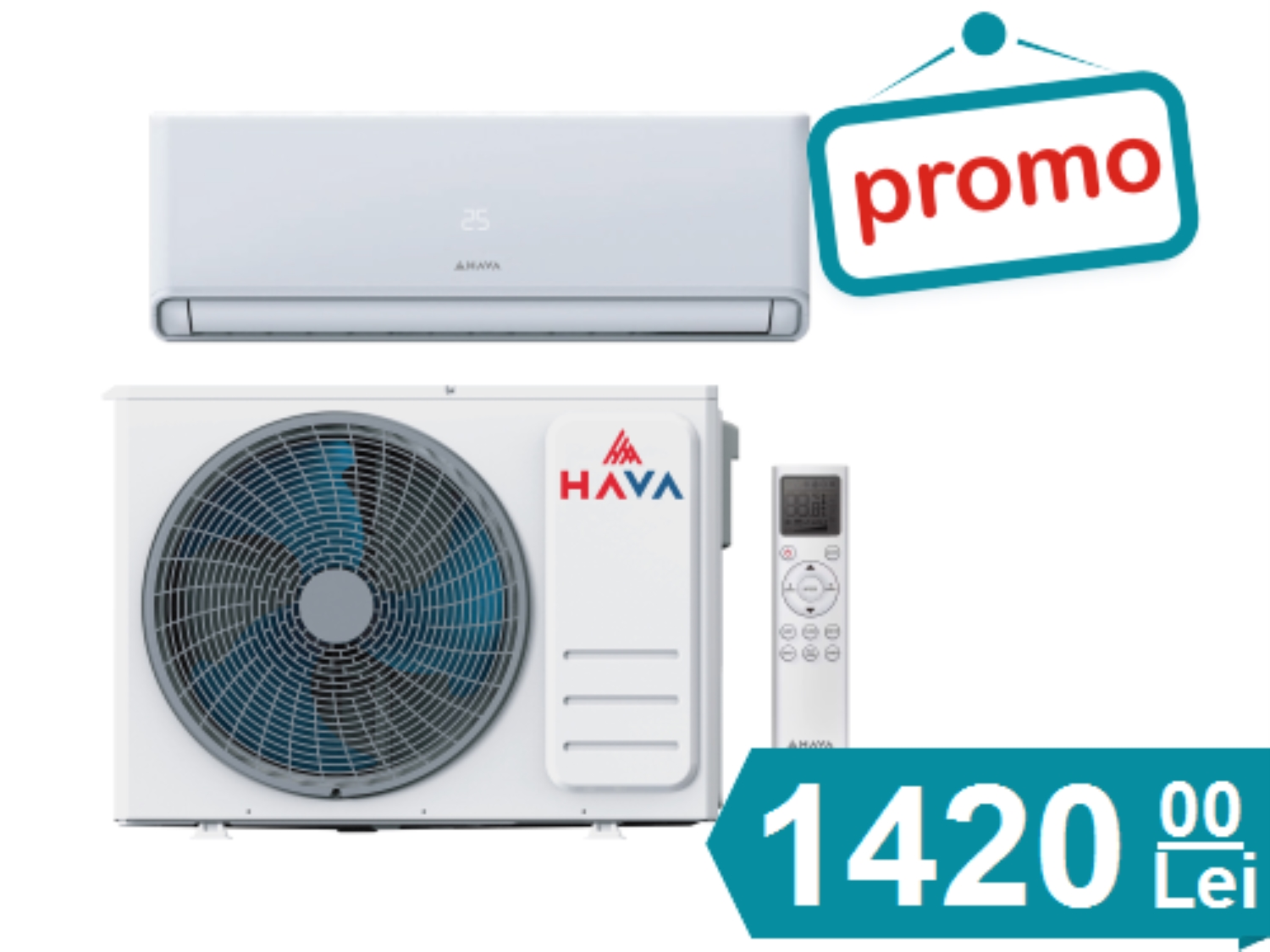 AER CONDITIONAT HAVA SMART PLUS 12.000 BTU WI-FI SI KIT MONTAJ INCLUSE
